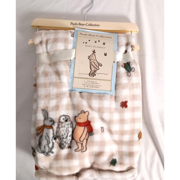 Disney Winnie the Pooh Baby Blanket Plush 30x40 Cozy Newborn Gift - Picture 1 of 5